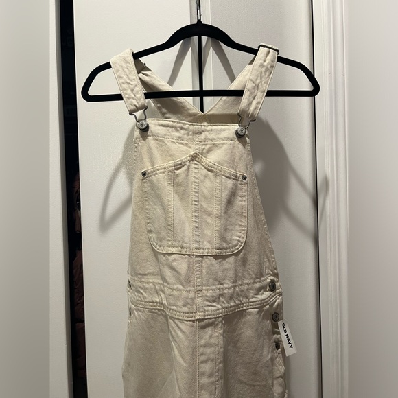 Old Navy Baggy Wide-Leg Jean Overalls - Picture 1 of 5